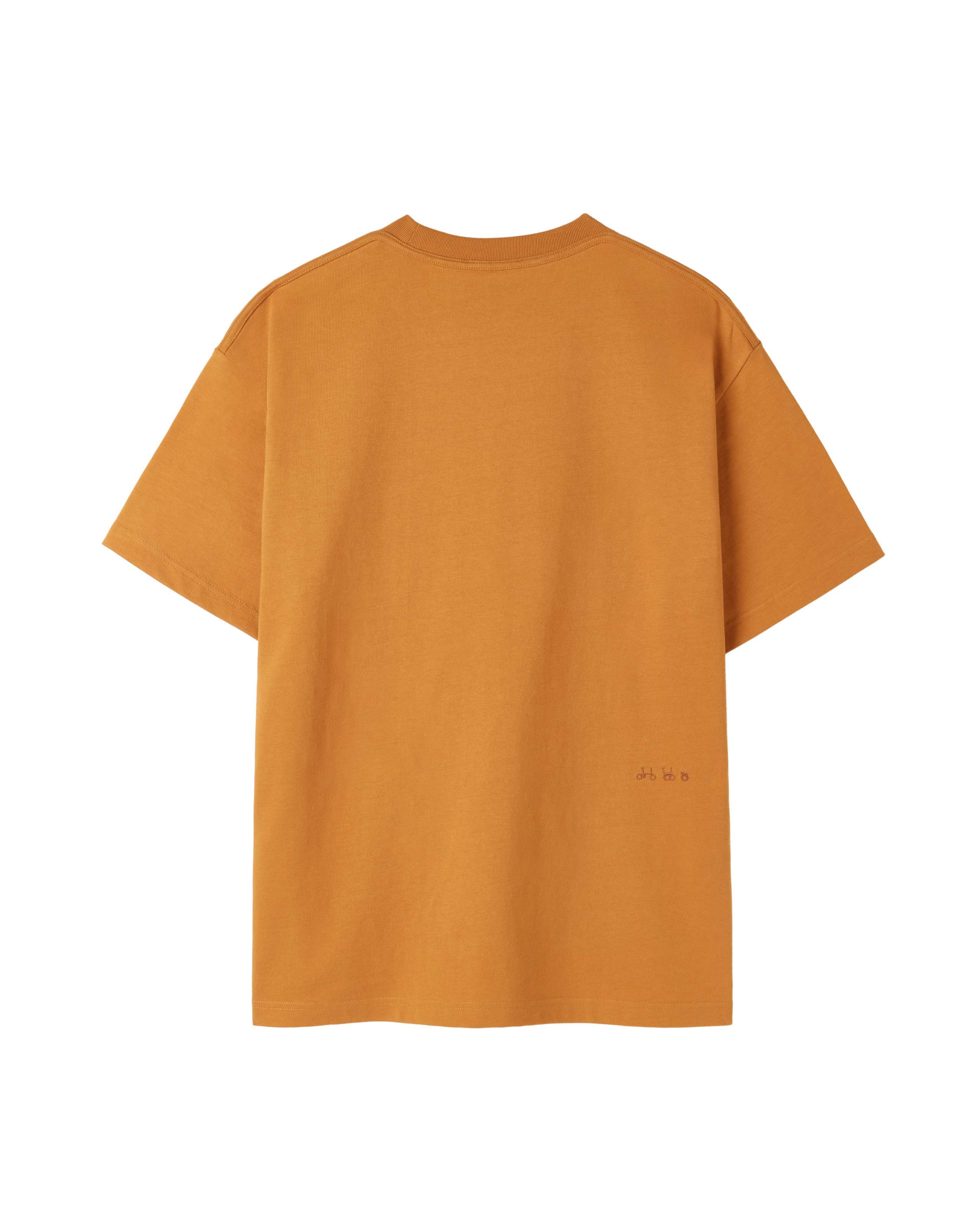 BROMPTON LONDON★WAFFLE ROUND T-SHIRT_2色 BROMPTON LONDON]POCKET HALF SLEEVE T-SHIRT - ORANGE
